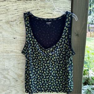 Old Navy Cinched Floral Tank Top